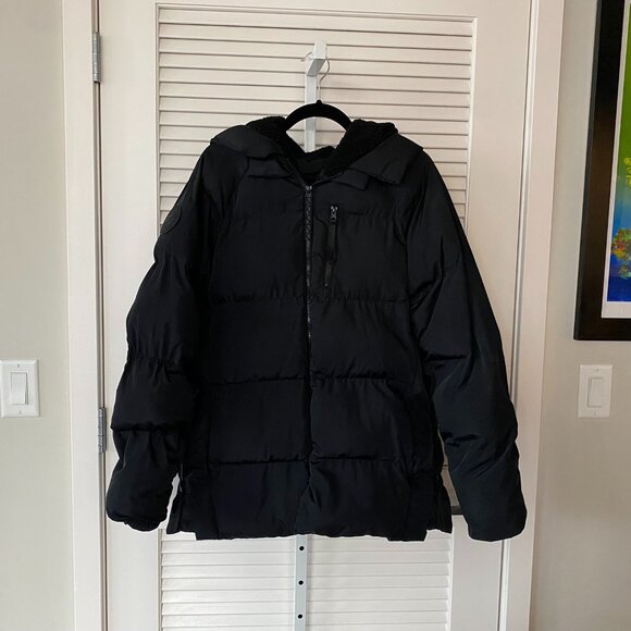 Fabletics Voyage Puffer Coat, Black, Size S - Picture 1 of 11
